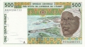West African States 500 Francs, 1995